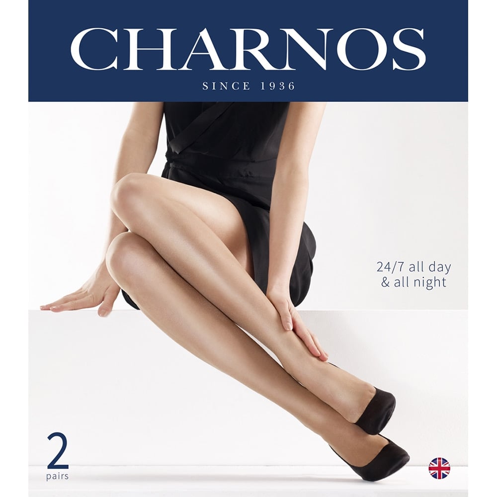  Charnos 24/7 gloss tights - 2 pair pack   Vsechulki.ru