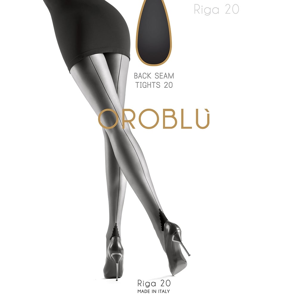  Oroblu Riga seamed tights with pyramid heel   Vsechulki.ru
